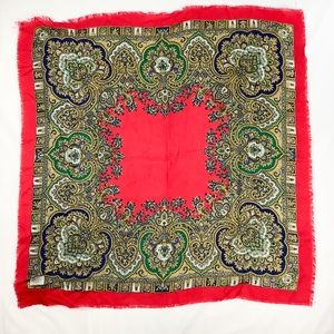 Vintage 70s paisley boho scarf